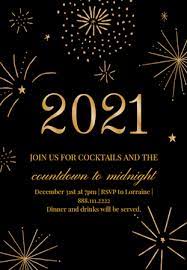 New Years Eve Party Invitation New Year S Eve Party Invitations Create In Minutes Free