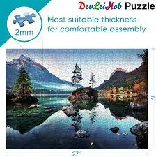 That's right, some quality time solving a complex jigsaw puzzle piece can prove . Buy Jigsaw Puzzles 1000 Pieces For Adults And Kids Nature Series Large Thousand Pieces Puzzle Autumn Lake Board Size 27 X19 Online In Turkey B08gzszjrh