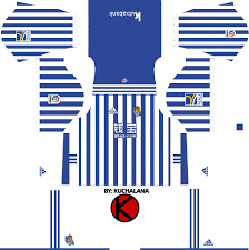 Aquí dejamos el templante en blanco, la base del uniforme para ir creando paso a paso. Real Sociedad 2017 18 Dream League Soccer Kits Kuchalana