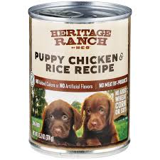 Chicken and rice doesn't have to be boring. Heritage Ranch By H E B Puppy Chicken Rice Recipe Wet Dog Food Shop Dogs At H E B