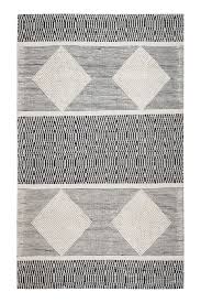 Black And White Area Rug Transparent Background Hand Woven Black White Area Rug In 2020 Tribal Area Rug White Area Rug Area Rugs