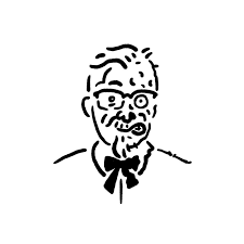 Slimlim Kentucky Fried Colonel Crispy Or Original Colonelsanders Kfc Kentuckyfriedchicken Harveydent Twoface Kentucky Fried Line Art Illustration Art