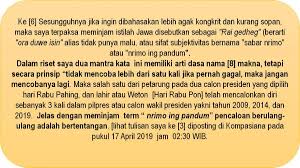 Maybe you would like to learn more about one of these? Metafisik Rabo Pahing 17 April 2019 Dan Pemilu 4 Halaman 1 Kompasiana Com