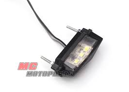 Licence Plate Light Micro Led Number E Mark Flexible Tail Tidy Lamp Ebay