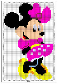 Perle Ou Elastique Croquis Mickey Etc Minnie Dessin Petit Carreau Dessin Sur Petit Carreaux Dessin Quadrillage
