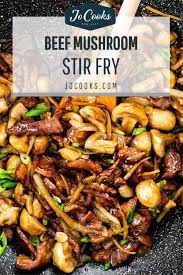 A Delicious Beef And Mushroom Stir Fry Tender Rib Eye Steak Earthy Mushrooms And Stir Fry Veggies Cooked T In 2020 Healthy Beef Recipes Beef Recipes Cooking Recipes