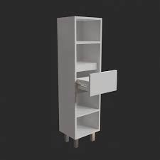 Polyvalent le meuble bas de cuisine avec plan de travail fera à la. Armoire Colonne De Salle De Bain Univers Blanc Creazur Pro