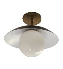 Sasco Brass Semi Flush Pendant Or Wall Light Light Fixtures Flush Mount Wall Lights Globe Light Fixture
