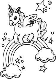 Free Easy To Print Rainbow Coloring Pages Unicorn Coloring Pages Cute Coloring Pages Coloring Books
