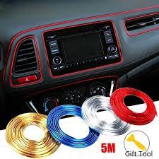 2 3 5m Adhesive Strips For Car Interior Decoration Molding Door Line Air Vent Panel Direction Flexible Wheel In Car Styling Auto Accessories Wish Car Interior Decor Car Interior Car Accessories For Guys