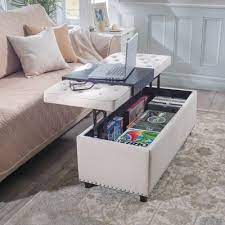 The lokatse home modern coffee table ottoman is an affordable and functional product that has a spacious top. This Lift Top Multiple Use Storage Ottoman Can Be Used As A Coffee Table Bench E Storage Ottoman Coffee Table Coffee Table Small Space Ottoman In Living Room
