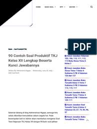 We did not find results for: 90 Contoh Soal Produktif Tkj Kelas Xii Pdf