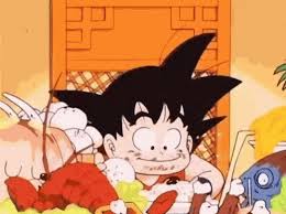 Dragon ball goku kid gif. Kid Goku Eating Gifs Tenor