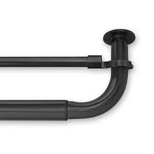 Shop the latest tech of double curtain rod available at alibaba.com. Barricade Return Black Convertible Double Curtain Rod
