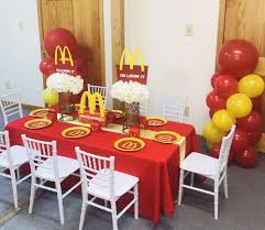 Samya Beauty And The Beast 6th Birthday Catchmyparty Com Mcdonalds Birthday Party Birthday Party Centerpieces Diy Birthday Party