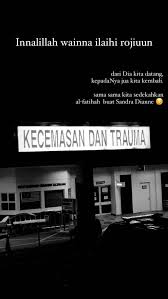 Dari dia kita datang dan kepada dia kita pergi. Arwah Menitiskan Air Mata Zizi Kirana Kongsi Detik Detik Akhir Sandra Dianne Yoy Network