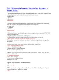 Berikut ini latihan soal bahasa indonesia untuk sma. Contoh Soal Ergonomi Pilihan Ganda Kumpulan Soal Pelajaran 4