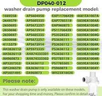 Amazon.com: DP040-012 4681EA1007A Drain Pump (OEM ...