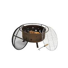 It will help keep hot embers from sparking or popping out of the fire and landing Sunnydaze Decor 29 50 In W Bronze Steel Wood Burning Fire Pit Lowes Com Wood Burning Fire Pit Fire Pit Sunnydaze Decor