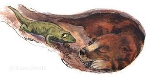 CÁI ÔM 250 TRIỆU NĂM" 250 triệu năm trước, một loài lưỡng cư Broomistega được cho là đã bị thương được đã cố gắng tìm nơi trú ẩn để thoát khỏi sự