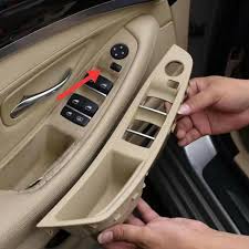Garage equipment, car care & more. In Stock Rhd Car Interior Door Handle Inner Door Panel Pull Trim Cover For Bmw 5 Serie F10 F11 520 525 Red Brown Shopee Singapore