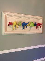 Diy Dinosaur Wall Hooks Busy Bliss Dinosaur Room Decor Dinosaur Kids Room Diy Dinosaur Decor