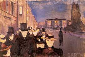 We did not find results for: Edvard Munch Spring Evening On Karl Johan Street 1892 Oil On Canvas 85 5 X 121 Cm Rasmus Meyers Collection Bergen Kunstmuseum Bergen