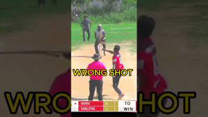 WRONG SHOT #subscribe #crickethighlights - YouTube
