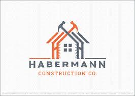 Habermann Readymade Logos For Sale Building Logo Construction Logo Design Roofing Logo