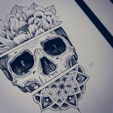 Jadechanelp Tumblr Skull Sketch Tattoos Art Tattoo