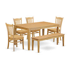 cagr6 oak w 6 pc kitchen table with