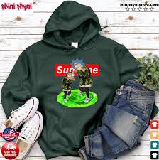 Rick hoodie 3d printing with rope morty hoodie hot selling cartoon comics men's sweatshirt streetwear men's and women's pullover. Supreme Logo With Rick And Morty 2021 Shirt Hoodie Sweater Long Sleeve And Tank Top