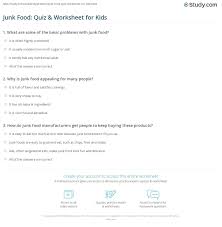 Learn more about specific chains and restaurants in these fast food trivia questions and answers. Junk Food Quiz Worksheet For Kids Study Com