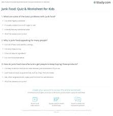What iconic meal did mcdonald's introduce. Junk Food Quiz Worksheet For Kids Study Com