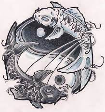 Pin By Anthony On Japanese Tattoo Art Fish Drawings Koi Fish Drawing Yin Yang Tattoos