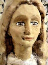 Vintage Artisan Fine Hand Carved Drift Wood Statue: "Angel Raphael" 11"  Signed