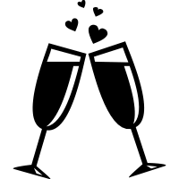 ♥ item details ♥ when it comes to all the countless ceremony styles out there, a romantic wedding theme may seem the most appropriate for a day filled with so much love and appreciation. Champagne Glasses Icons Download Free Vector Icons Noun Project