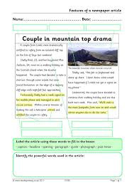 In the first sentence sum up what the story is about. Ks2 Newspapers Teachit Primary