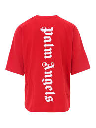 Palm angels oversized ultra logo tee. Palm Angels T Shirt Rot T Shirts Pmaa002r21jer0042501 Ikrix Com