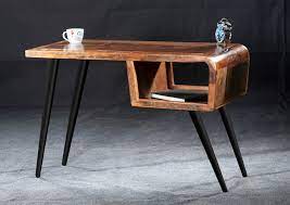 Ein schreibtisch mit schubladen gibt ihnen die möglichkeit, dokumente und arbeitsutensilien gut unterzubringen. Schreibtisch 60er Jahre Versandfrei Kaufen Massivmoebel24