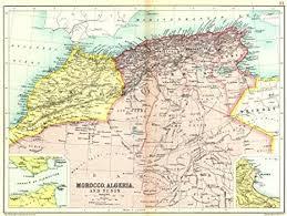 825x1534 / 211 kb go to map. Amazon Com Norte De Africa Mahgreb Marruecos Argelia Tunez Con Borde Gibraltar Argel 1909 Map Home Kitchen