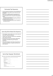 You must fill out a separate worksheet for each irs payment you make. Federal Income Tax Payment Options Pdf Free Download