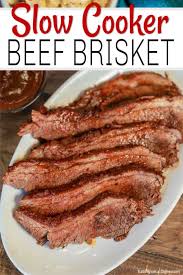 Crock Pot Brisket Recipe Easy Slow Cooker Bbq Brisket Recipe Beef Brisket Slow Cooker Beef Brisket Recipes Bbq Sauce Homemade Easy