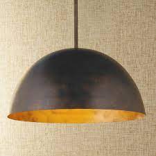 Large Dome Copper Pendant Large Pendant Lighting Dome Pendant Lighting Copper Lighting