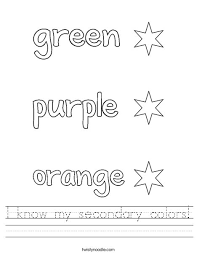 Check spelling or type a new query. I Know My Secondary Colors Worksheet Twisty Noodle