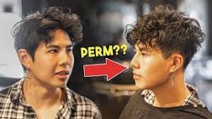 A body wave perm is the perfect solution for hair that just hangs in front of the face, limp and boring. How To Get Curly Hair Mens Haircut Perm Asian Hairstyle Tutorial Youtube