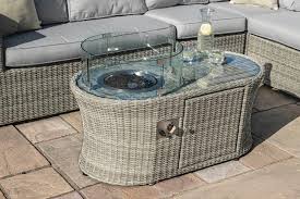 Indian furniture items,side grill coffee table 60xx60x40 Maze Rattan Oxford Oval Fire Pit Coffee Table Rattan Furniture Fairy