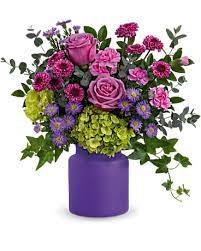 Hours may change under current circumstances Teleflora S Amethyst Awe Bouquet In Olympia Wa Artistry In Flowers