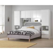Buy Habitat Jenson Gloss Overbed Unit White Overbed Storage Argos Fitted Bedroom Furniture Furniture Bedroom Furniture