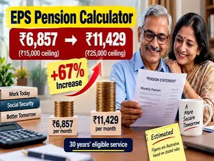 67% rise in EPS pension for these employees as wage ceiling hike to Rs 25,000 gets cabinet's approval - The Economic Times